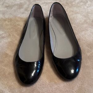 Sergio Rossi Black Patent Ballet Flats